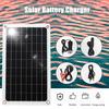 12V 20W Solarpanel monokristalline Silizium-Solarzelle mit Dual-USB-Autoladegerät, Feuerzeug, Alligator
