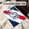 Crystal Velvet Rug France national football team Print Custom Name Text Floor Mat Home Decor