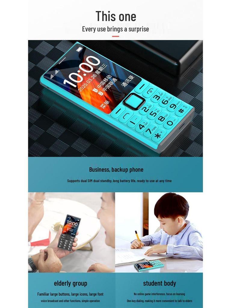 Durable 4G/5G Kids & Senior Phone: Drop-Proof with Long Battery Life