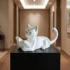 3D Printed Desktop Cat Decorations Cute Decorative Cat Statues Reading Cat Ornament  Bedroom Decor