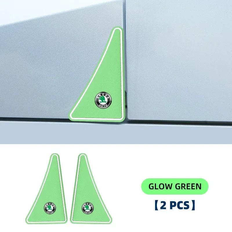 2pcs Universal Car Door Corner Covers Silicone Protector for Skoda Octavia A5 A4 Fabia Superb Rapid Mk3 Yeti Car Accessories Agu233