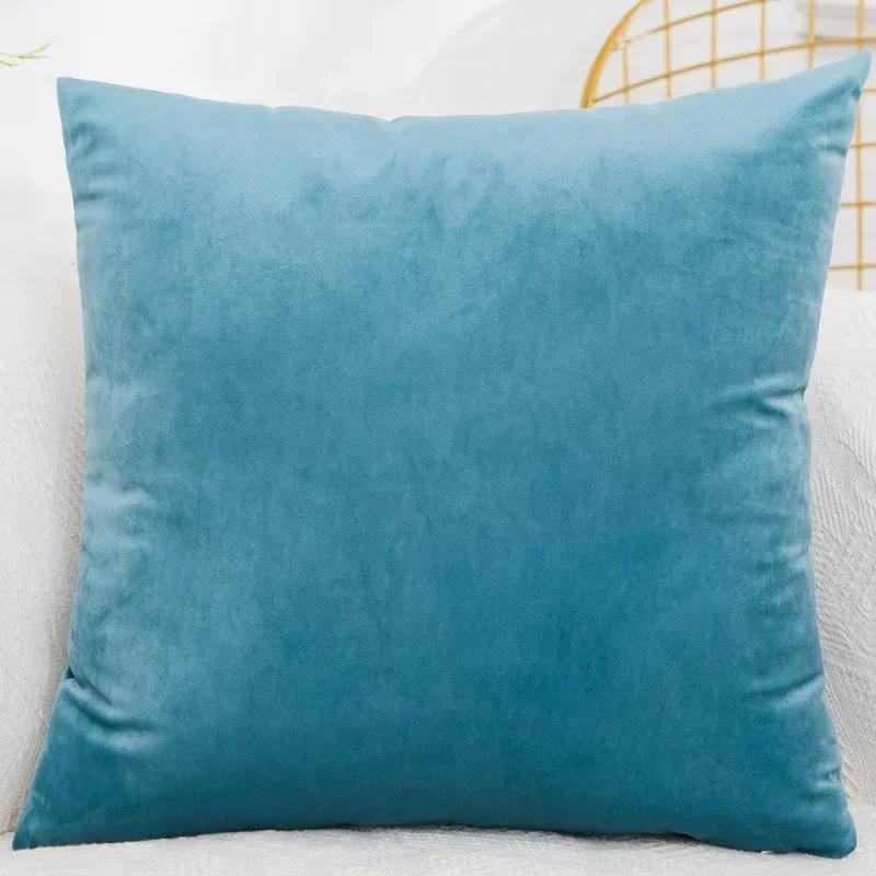 Bedroom Velvet Case Pillow Throw for Sofa Cover Square Pillowcase Cushion Decorative 40x40/45x45/50x50/30x50/55x55/60x60cm