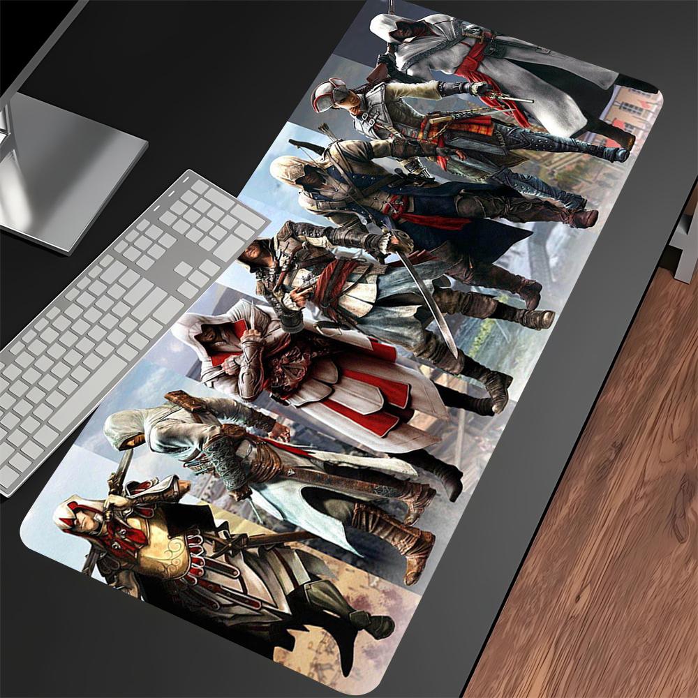 Game Assassin S Creed Mouse Pad Cartoon Lockedge Large Gaming Pad Computer Gamer Keyboard Mat Nonslip Mousepad PC Big Desk Mats
