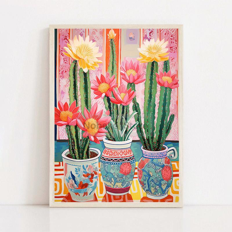 

Мексиканский постер с кактусом, Матисс, традиционный мексиканский художественный принт, картина на холсте, настенные художественные фотографии, Декор кактуса для дома 21x30cm No Framed