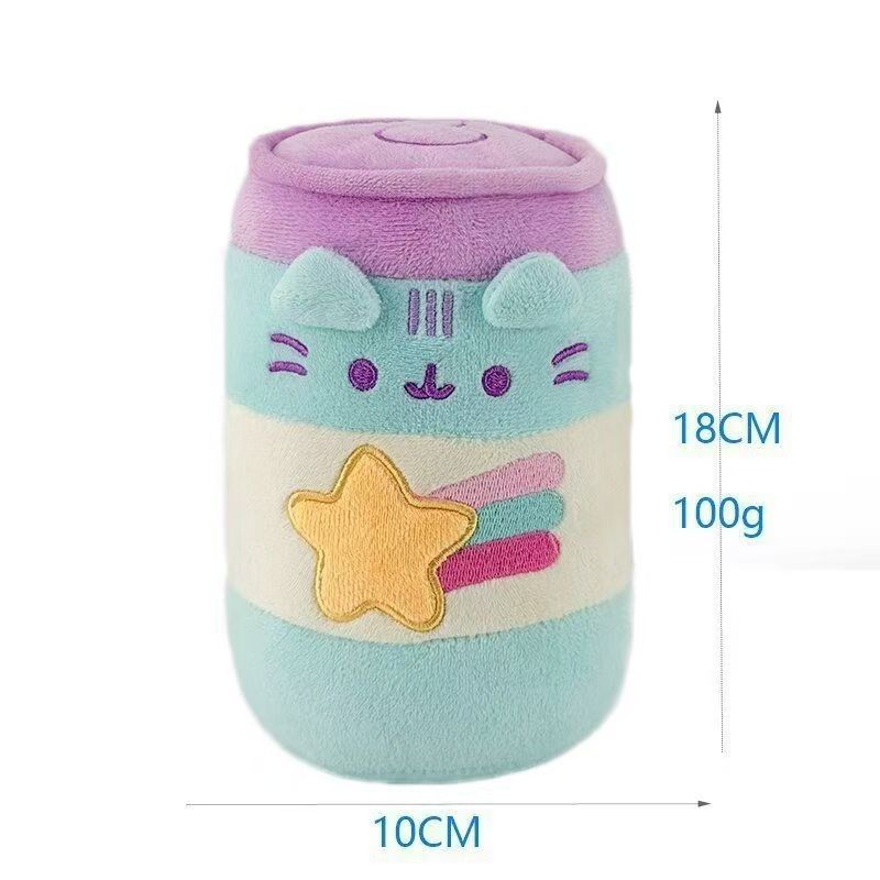 Brinquedo de Pelúcia Gato Gordo Cinza: Temas Sanduíche, Gelado, Donut, Pizza & Hambúrguer