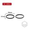 Carbon Fiber Car Accessories Turn Signal Decorative Modified Exterior Trim Cover Sticker For Toyota Corolla 2007 2008 2009-2013