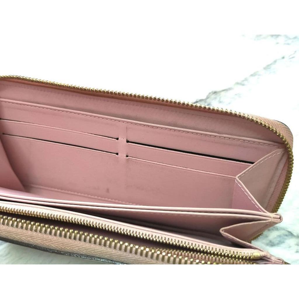 Used Louis Vuitton Authentic Vernis / Enamel Long Wallet Monogram Rose Pink