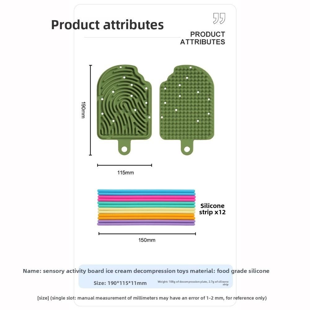 Ice Sticks Shape Sensory Fidget Toys Double-Sided Stress Relief Finger Decompression Toy Calming 12 Strings