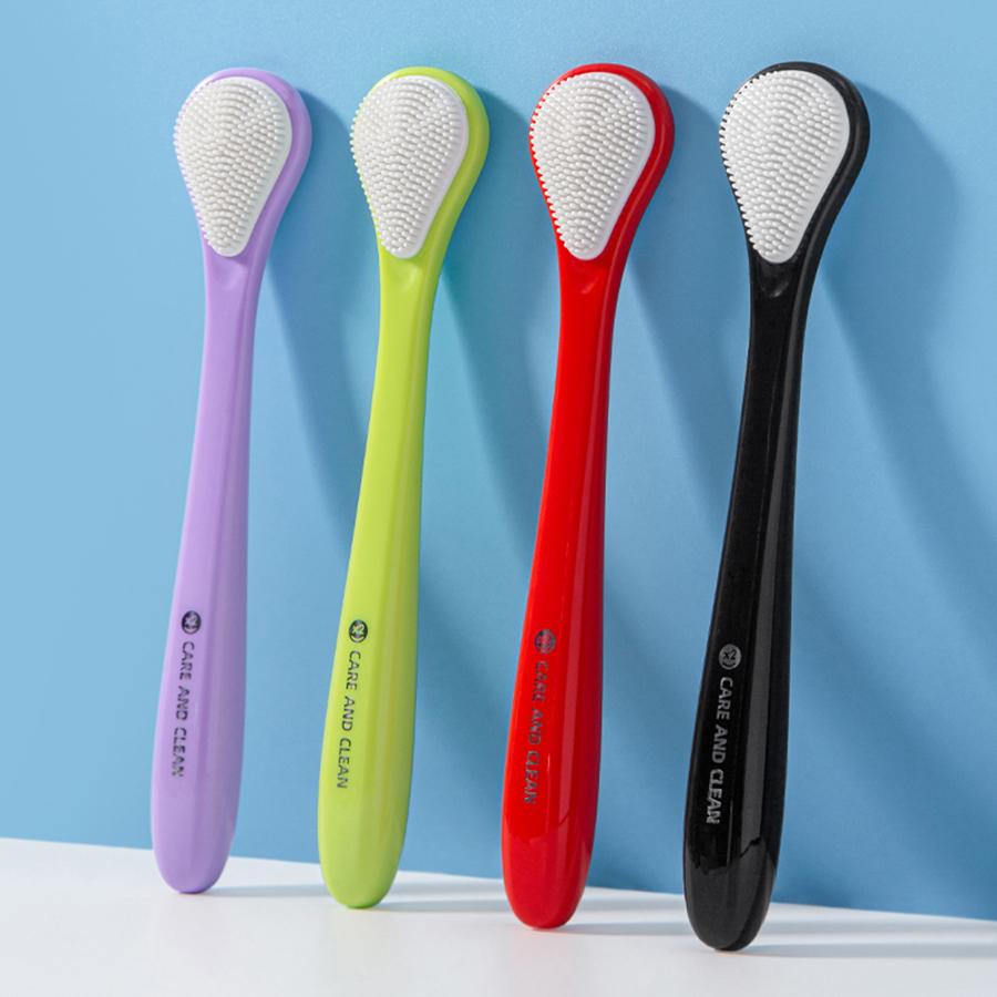 1/2/4Pcs Tongue Scraper Double Sided Tongue Cleaner Brush for Fresh Breath Oral Hygiene