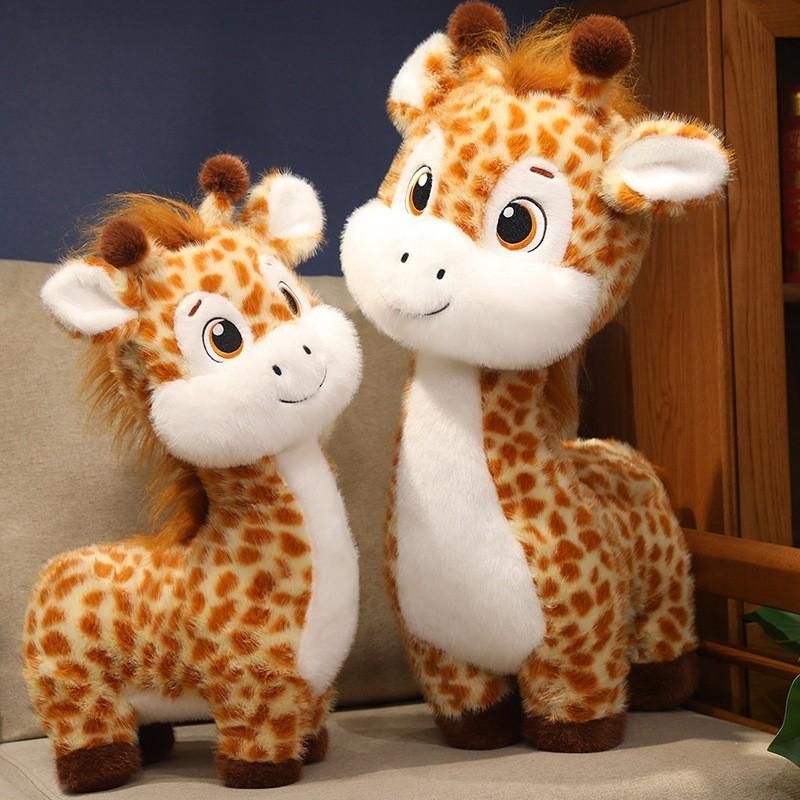 Plush Toys Giraffe Cartoon Animal Stuffed Dolls Room Decorations Kids Gifts