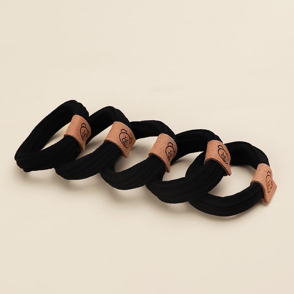 Seamless Hair Ties Elastic Headbands Made with Polyester and Spandex for All Hair Types Gentle on Hair No Breakage