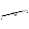 Shower Drain with Glass Cover and 360 degrees  Siphon Black 100 cm