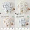 Baby Winter Cotton Romper With Thickened Insulated Fabric For Newborn Boys Girls