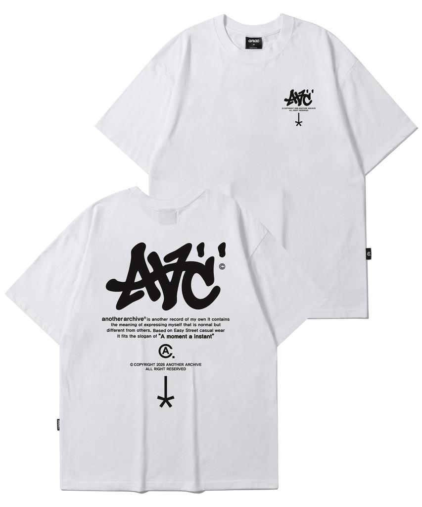 ANOTHER ARCHIVE Fb Aac Sign Logo Short Sleeve T-Shirt_White