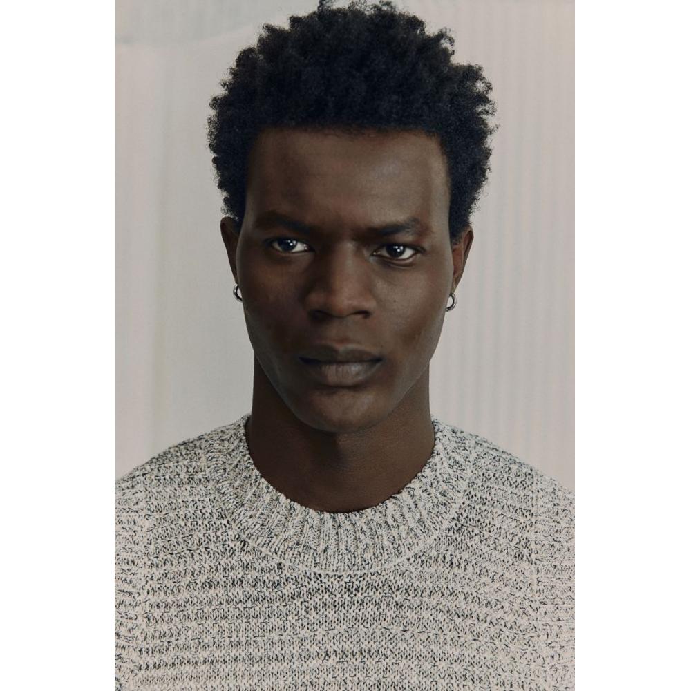 H M Sleeveless Knit Top Gray M Lange