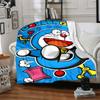 1PC Doraemon, Cartoon Blanket Lightweight Flannel Throw Blanket for Sofa, Bed, Travel, Camping, Livingroom, Office, Couch