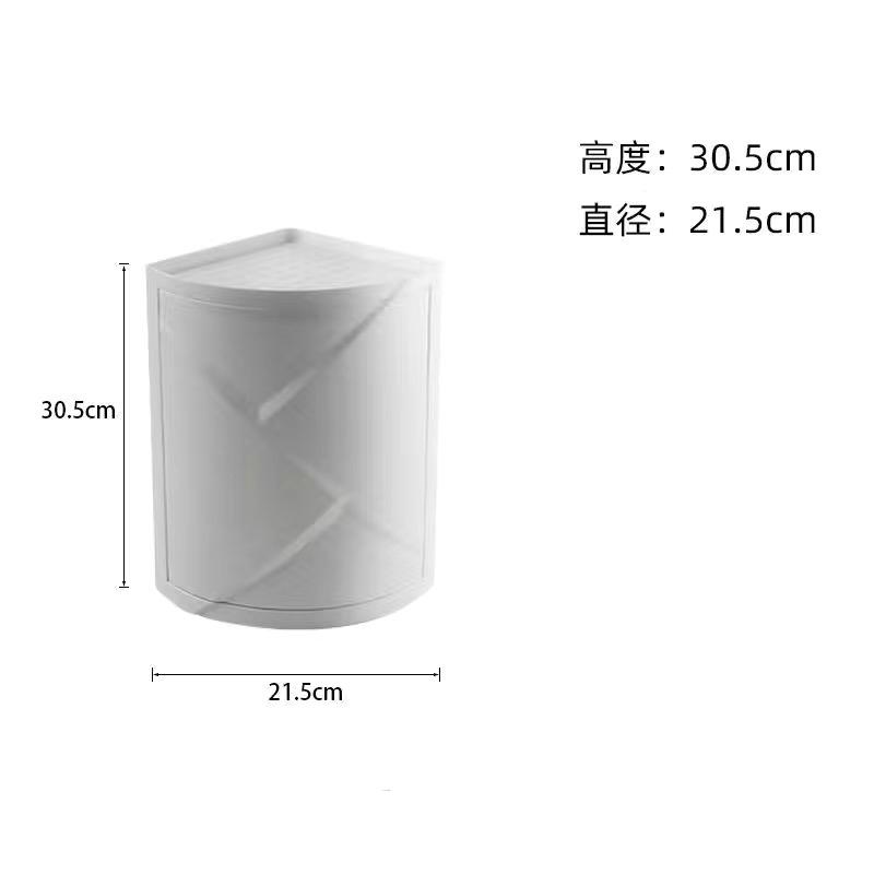 Bathroom Corner Storage Shelves 360 Degree Rotating Wall Shelf Free Punching Shower Rack Waterproof Kitchen Cabinet Organizer