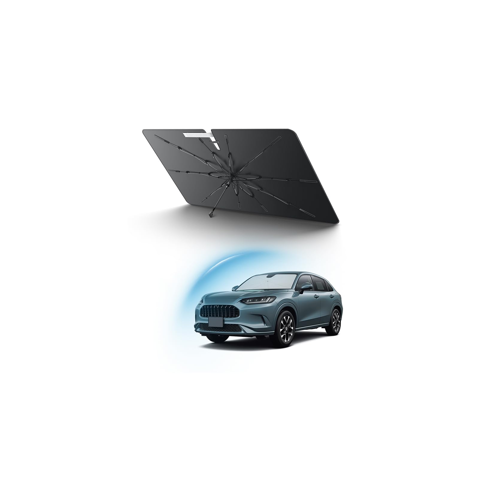 

SKTU Солнцезащитный козырек для автомобиля Передний Эксклюзивный для Honda Солнцезащитный козырек для автомобиля Складной 10 ребер из стекловолокна Солнцезащитный козырек Защита от УФ-излучения Затемнение Изоляция Легкая установка Хранение