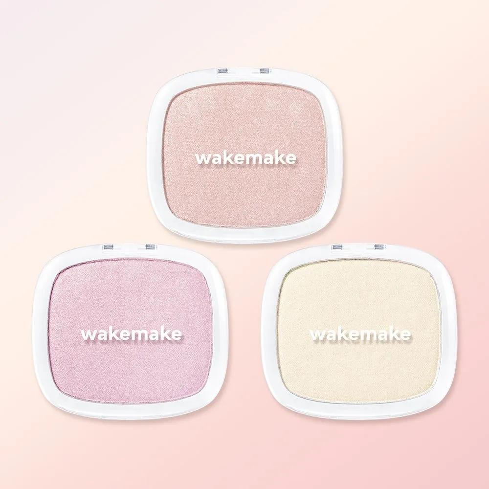 WAKEMAKE Highlighter Pearl Shading Makeup Sheer Breeze 02 Pink Shell