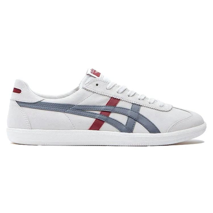 ONITSUKA TIGER Tokuten Slip Resistant , Lightweight , Breathable Low Top Skateboard Shoes Unisex Red Gray (Unisex) Skate Shoes