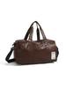Men's Lightweight Water-Repellent PU Travel Bag for Gym, Yoga, and Sports