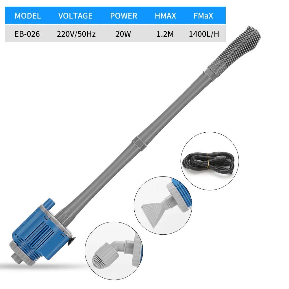 

20/28W Electric Aquarium Fish Tank Water Change Pump Aquarium Cleaning Tool Water Changer Gravel Cleaner Siphon Filter Pump EU
