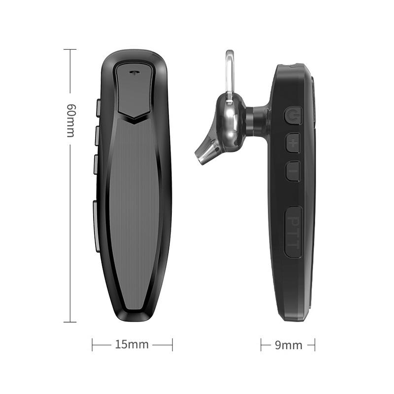 Für Uv-82 Uv-5R 888S Funkgerät Zwei-Wege-Radio Motorrad Freisprech-Bluetooth PTT Ohrhörer Kabelloses Kopfhörer-Headset