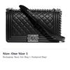 Chanel Leboy Calfskin Shoulder Bag, Crossbody Bag Medium Unisex Black A67086-Y09953-94305