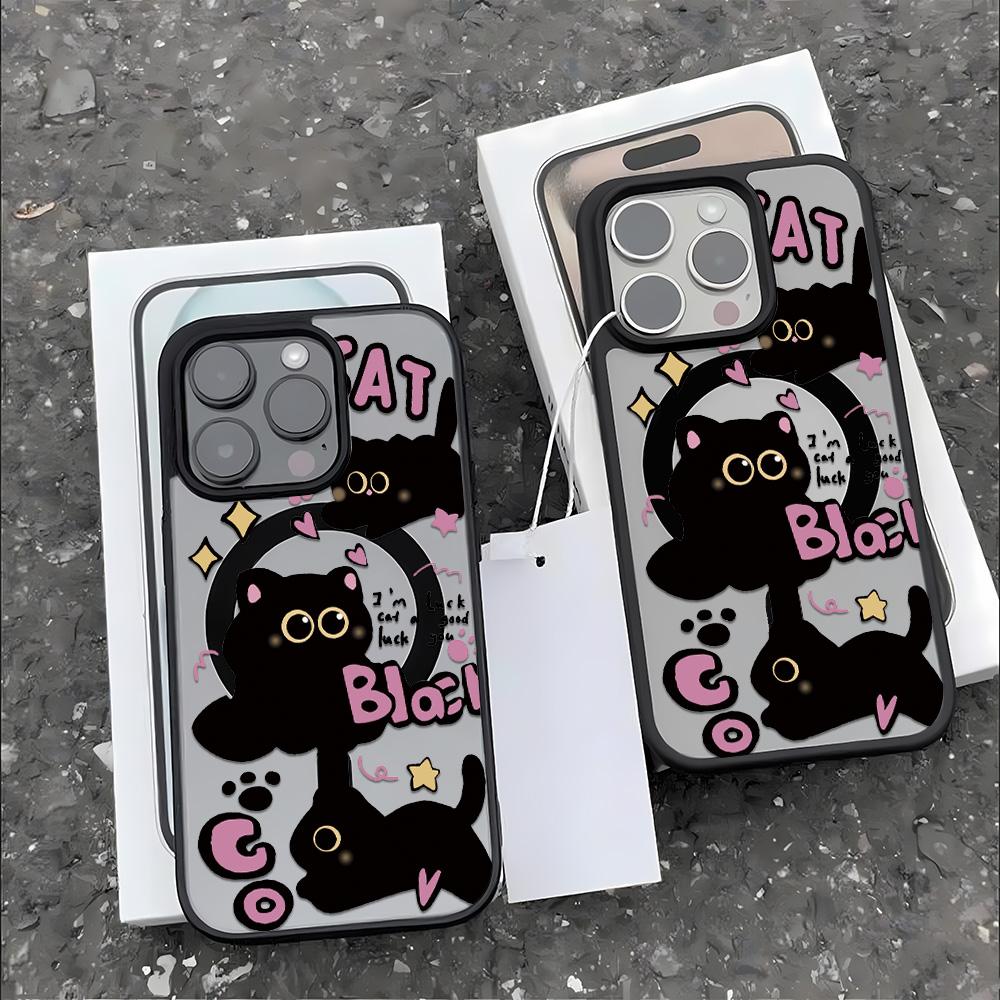 Magnetic Phone Case for iPhone  11 12 17 14 15 Pro Max 15 14 16 Pro13 14 15 16 Shockproof Case Mag-Safe Magnetic Ring Back Cover