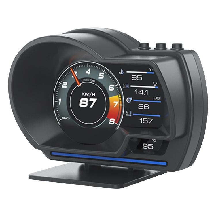 

Digital Dashboard Instrument Car Windshield Display Unit Adjustable Mount OBD System Integration Measurement 1