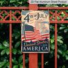 2D Flat Vintage 4th of July USA Flag Aluminum Sign Independence Day Decor 4th of July Party, Independence Day Decor, Patriotic Backyard, Summer