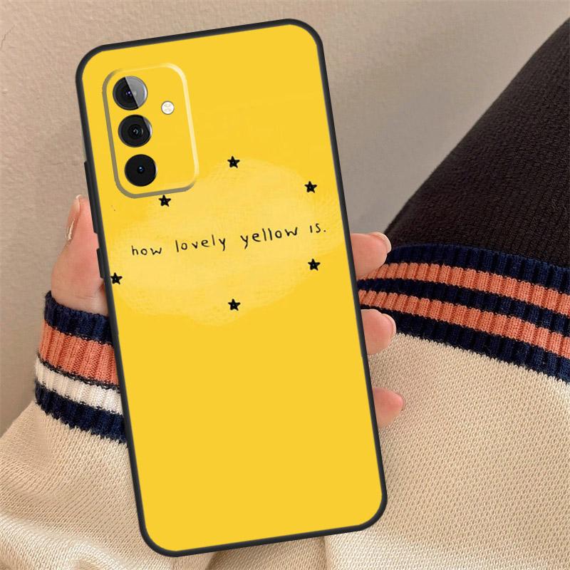 

Yellow Aesthetic Art Case For Samsung Galaxy A56 A36 A16 A13 A23 A33 A53 A52 A32 A12 A54 A34 A14 A15 A35 A55 A17 Samsung A32 4G