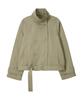 BITTERCELLS Halb-Trenchcoat mit hohem Kragen - Beige