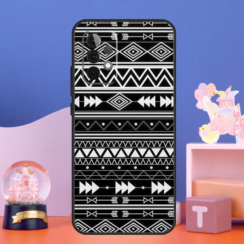 Tribal Aztec Geometric Colour Case For Samsung Galaxy A16 A26 A36 A56 A15 A35 A55 A34 A54 A52 A12 A32 A13 A33 A53 A17 A06