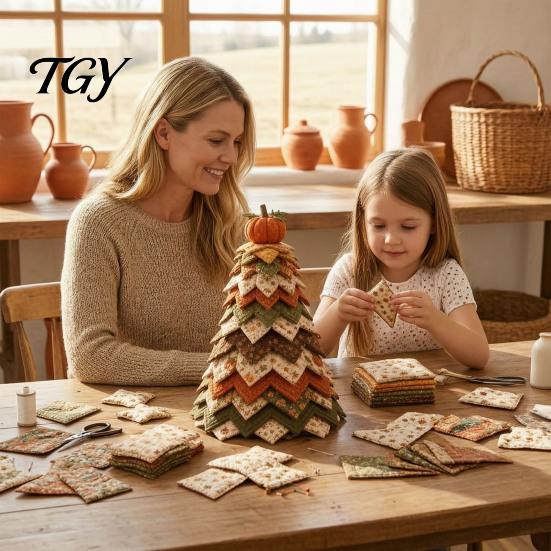 Crafting Materials for Kids DIY Christmas Tree Craft Kit, Handmade Art Crafts And Easy Sewing Kit Beginners Adults, Interactive Fabric Set Holiday