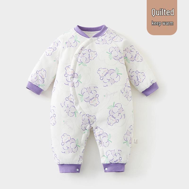 Newborn Winter Padded Romper - Extra Warm 120g Cotton for Outdoor