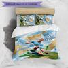 Set Biancheria da Letto 3 Pezzi Stampato Erling Haaland Traspirante Copripiumino con Federe Biancheria da Letto Decorativa per Camera da Letto Casa