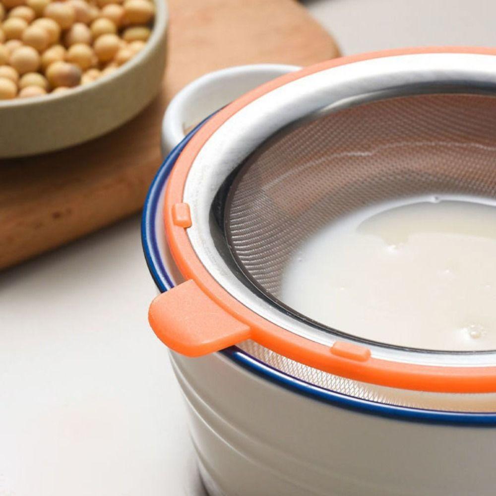 Stainless Steel Fine Mesh Strainer Plastic Handle Colanders Kitchen Accessories Flour Sifter  Tea