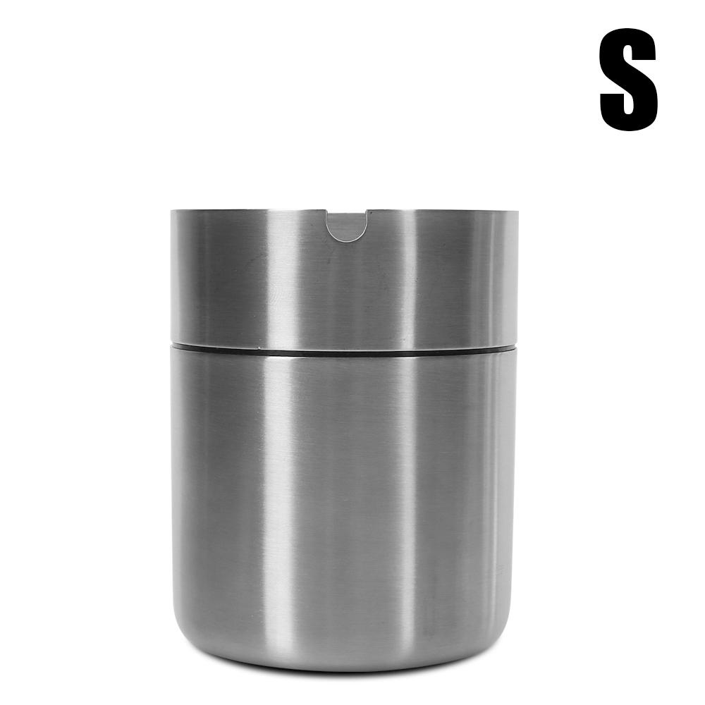 Stainless Steel Ashtray Detachable Creative With Lid Windproof Home Accessories Smoke T obacco Ash Holder Container Car Ashtray