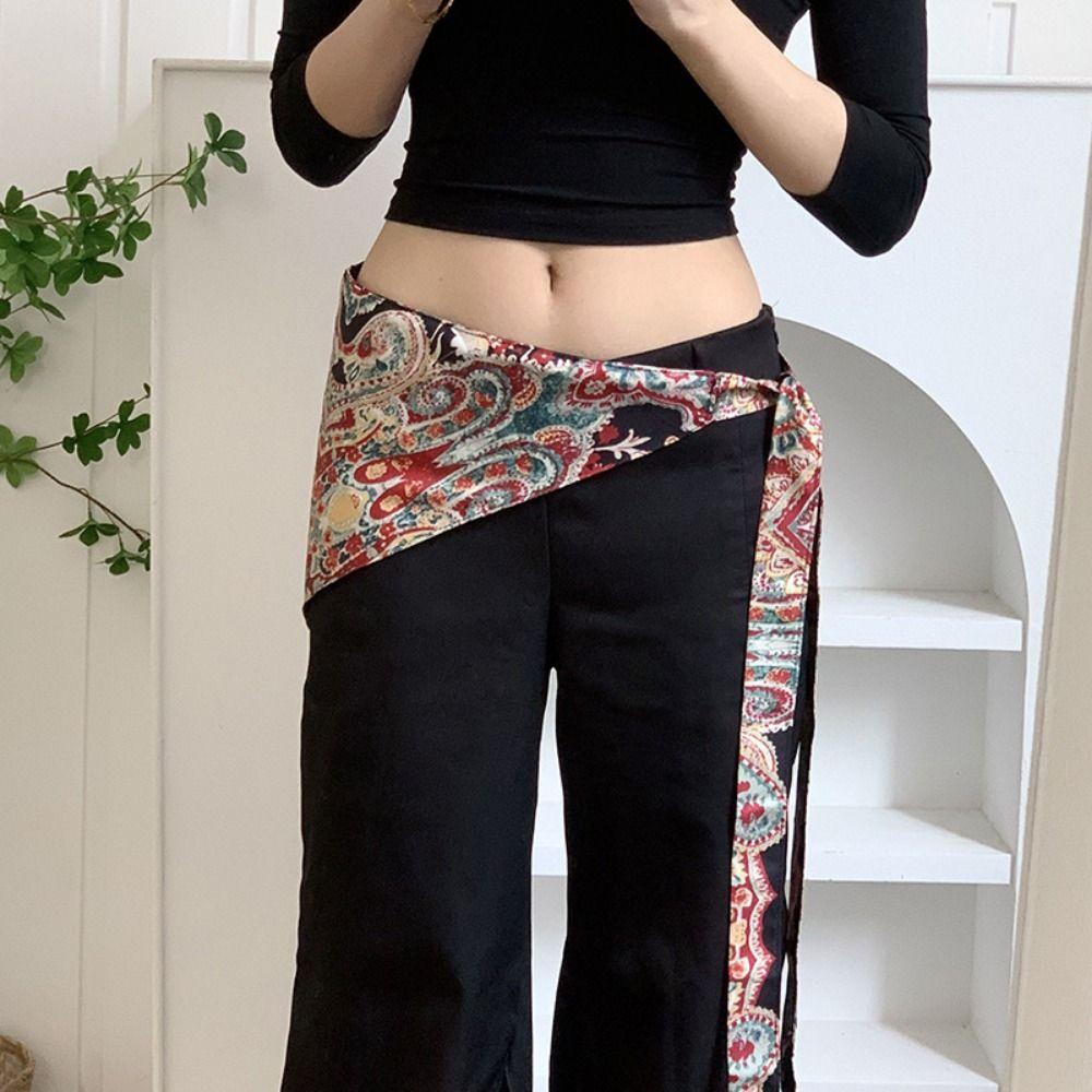 Multi-functional Triangular Scarf Multicolor Belt Fashion Waist Decoration  Women