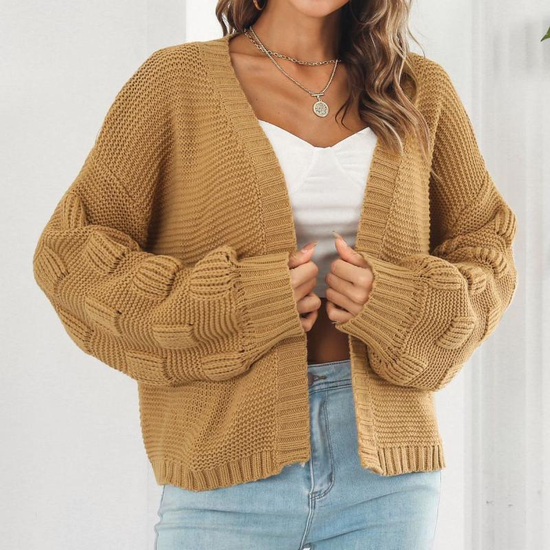 

Женские модные повседневные осенне-зимние кардиганы с длинным рукавом L темный голденрод