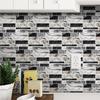 Kitchen Oil-Proof Sticker Simulation Marble Crystal Floor Wallpaper Bathroom Renovation Old House Renovation Self-Adhesive Tile Sticker