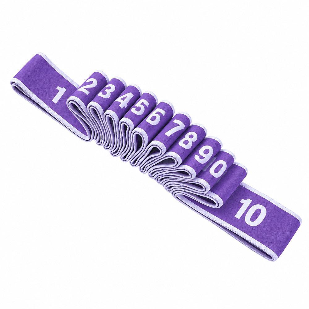 Digital Yoga Stretching Belt 10/12 Grid Yoga Pull Strap Resistance Band Adult Child