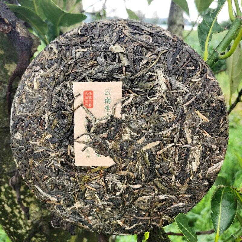 2020 surowa herbata Puer Virgin Forest Yiwu starożytne drzewo ręcznie Sheng herbata Puerh ciasto Qizi 357g