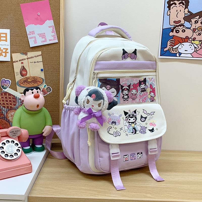 School Bag Cartoon Large Capacity Multi-compartment Cute - Grade Versatile Casual Sweet