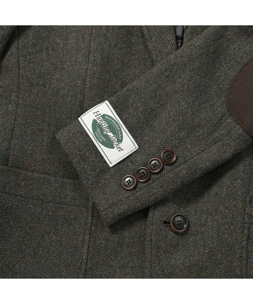 BRENTWOOD [Hunting Jacket] Wool Blended Herringbone Hunting Jacket Brjcw25453Khx