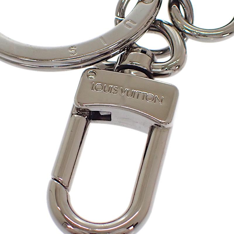 LOUIS VUITTON  M64177 Monogram key ring black metal mens