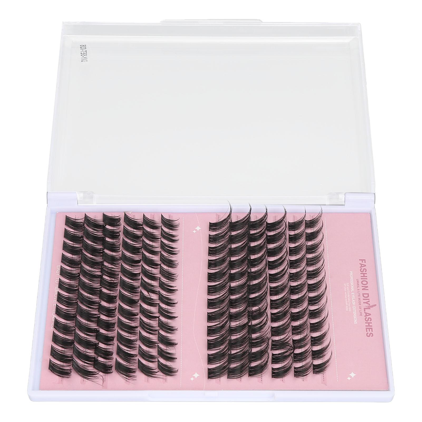

144 Clusters Slant Lash Extensions Kit 10 To 16mm Individual Lash Extensions Kit with 8ml Lash Dual End Tweezers