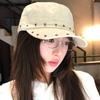 Cotton Rivet Peaked Cap Spice Girls Equestrian Hat Personality Retro Baseball Cap  Autumn