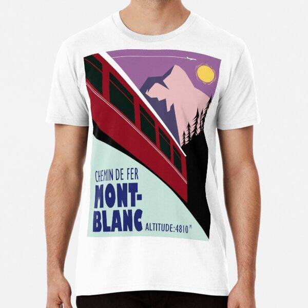 Chemin de Fer Mont Blanc poster T-Shirt Size S to 5XL